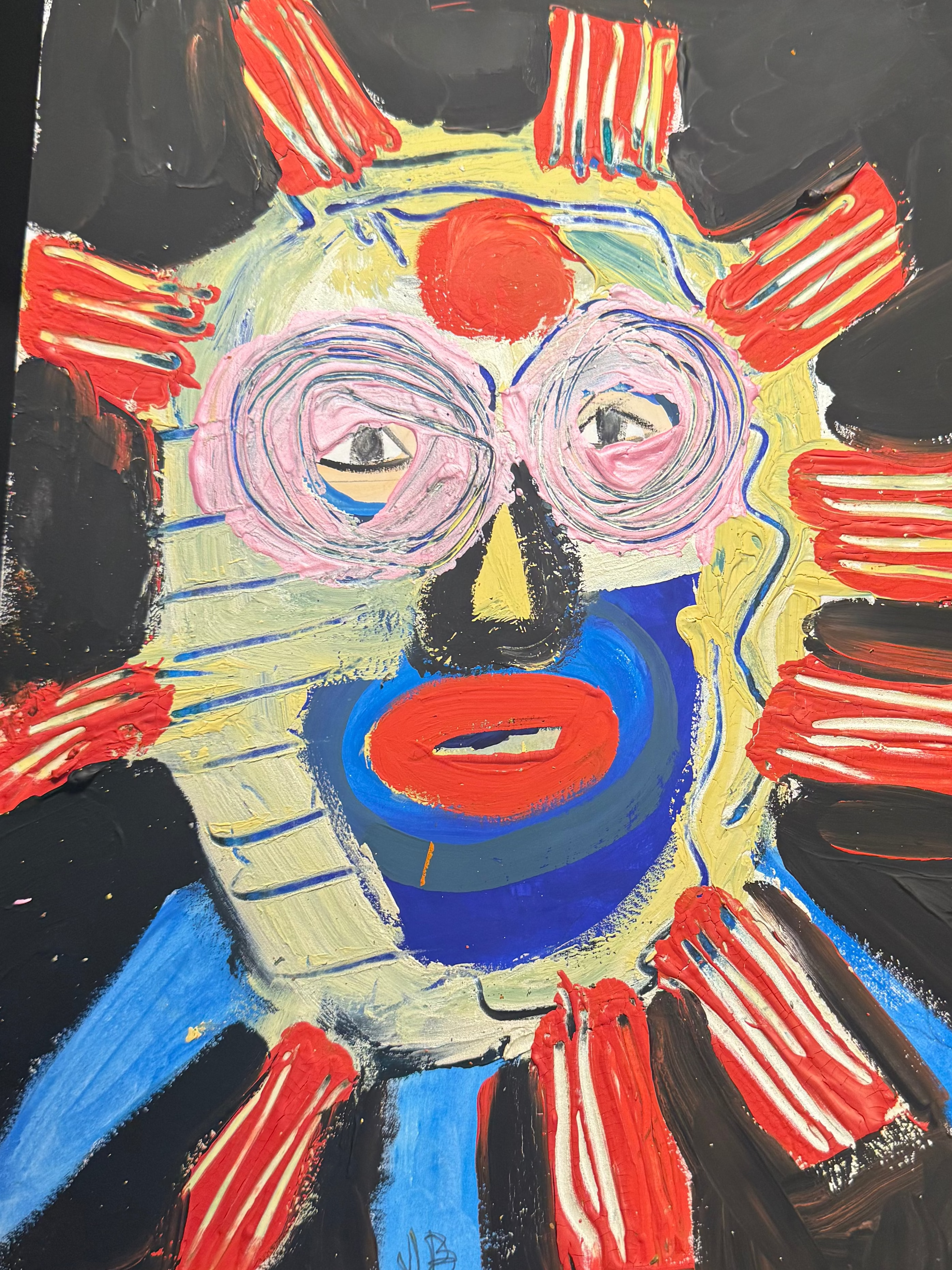 “Circus of the Inner Self” — Original  Gouache Portrait